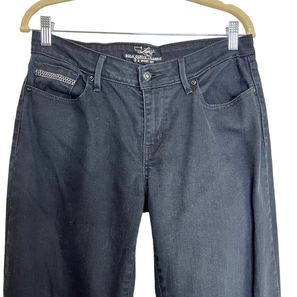 Levis Womens Jeans Size 31 Black Bold Curve Classic Boot Cut - Picture 4 of 6